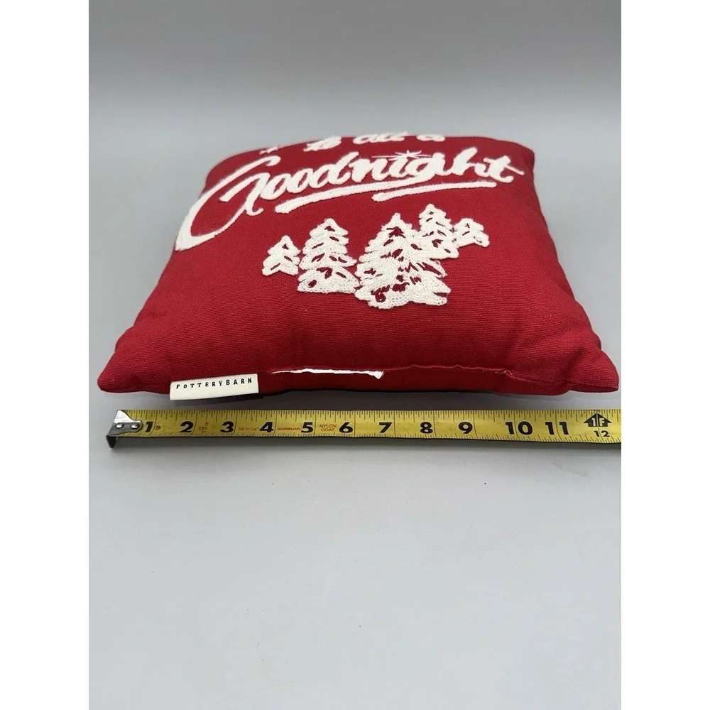 Pottery Barn Christmas Pillow Red White Farmhouse Holiday Decor 12
